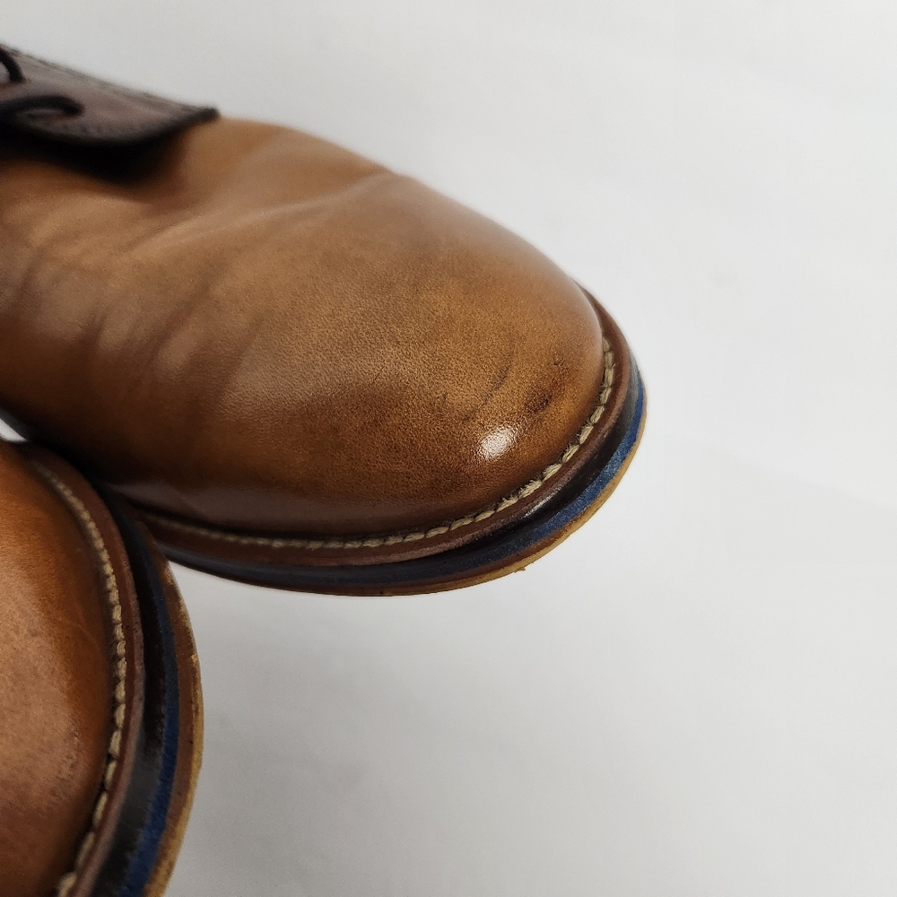 Johnston Murphy Mens 8.5 Brown Leather Conard Saddle Lace Up Dress Shoes 20-3316 - Picture 15 of 15